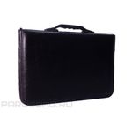 Папка деловая Спейс Dublin, кожзам, ручка-трансформер, черная