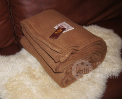 Одеяло из 100% верблюжьей шерсти 150x200 см. (Монголия) - камел