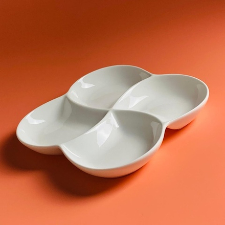 Lenardi 305-156 Менажница 20,5 см РОМАНО в под.уп.(х24)Фарфор