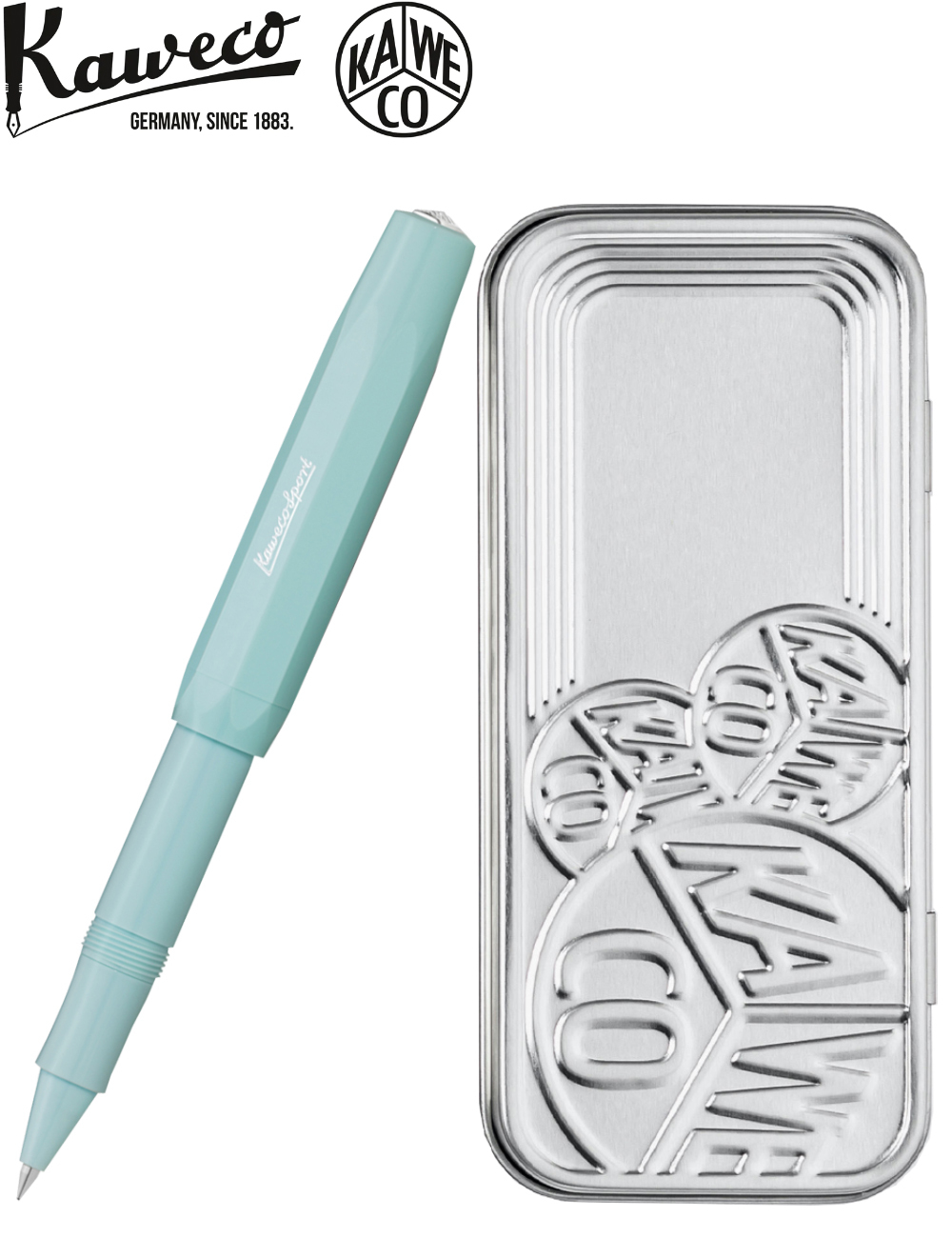 Роллер Kaweco Skyline Sport Mint M 0.7 мм (10000773S) мятный корпус с футляром