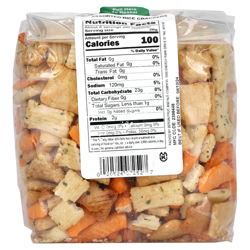 Bergin Fruit and Nut Company, Ассорти из рисовых крекеров, 227 г (8 унций)