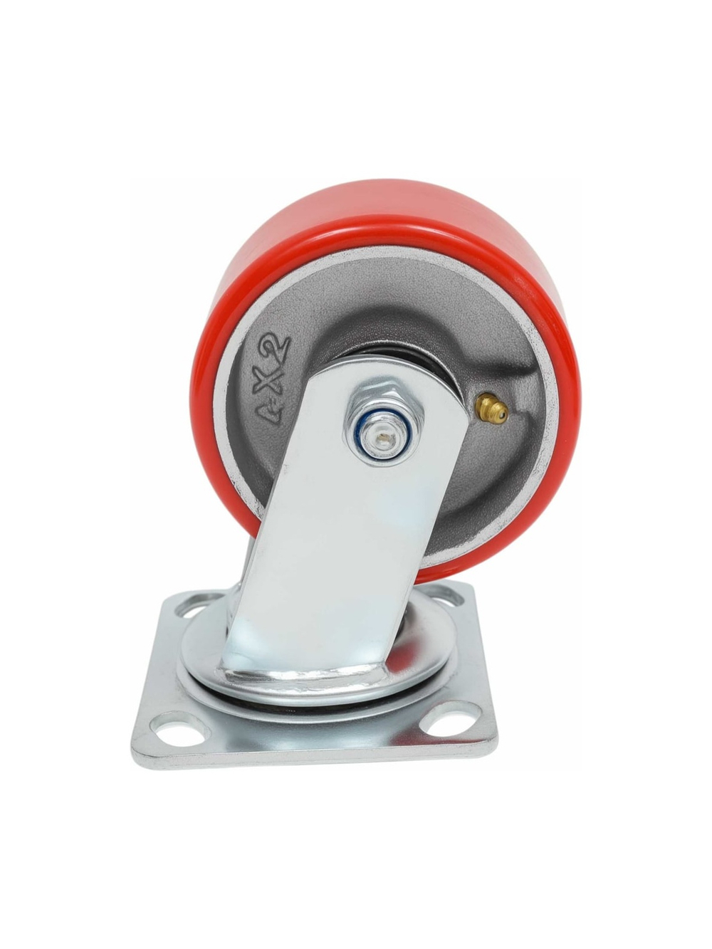 Колесо промышленное поворотное с подшипником 100мм ПУ/чугун Gigant G-04-09-21