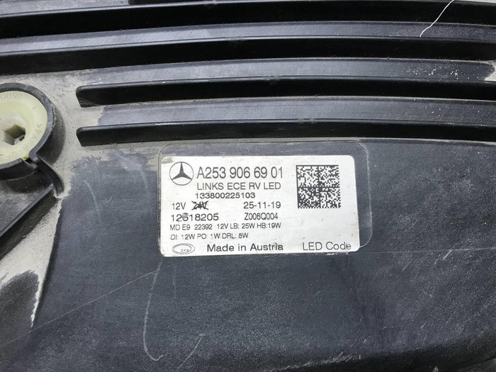 Фара левая Mercedes GLC X253 (2019-2022) LED