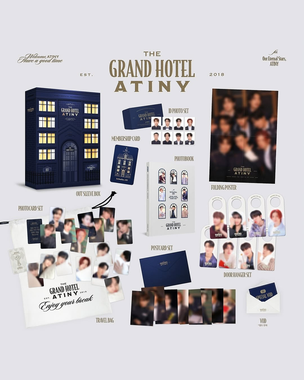 Набор ATEEZ - THE GRAND HOTEL ATINY