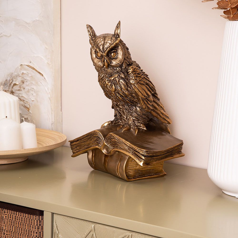 Статуэтка Ученый Филин Бронза