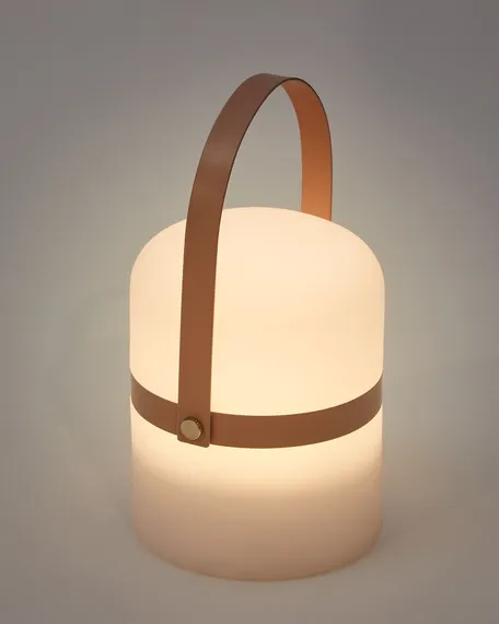 Ridley mini Настольная лампа LED с ручкой розового цвета