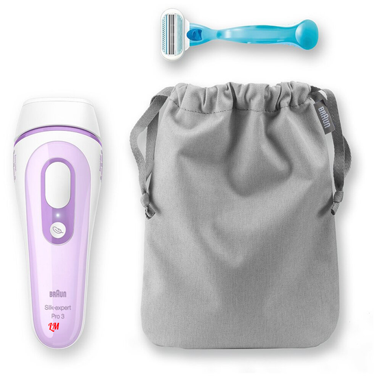 Фотоэпилятор Braun PL3011 Silk-expert IPL Pro 3 белый/сиреневый