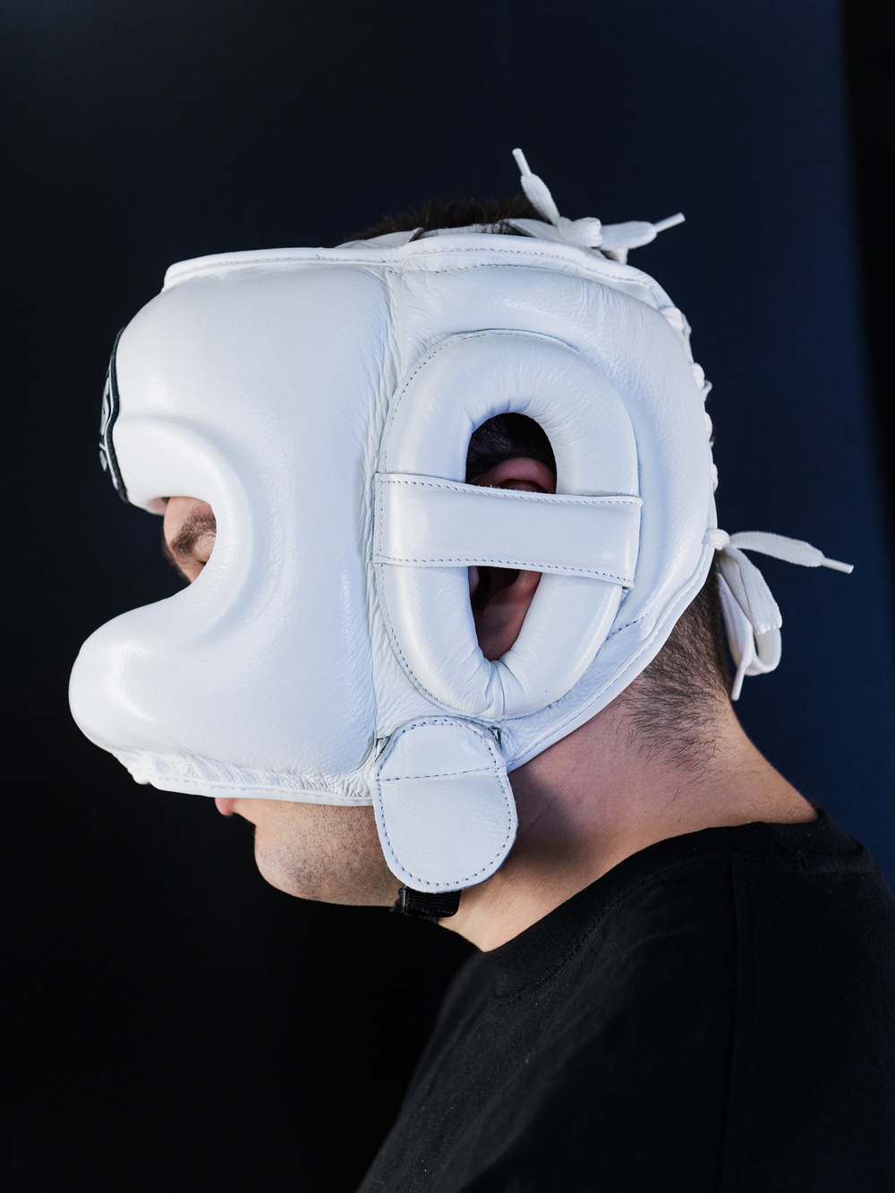 Шлем боксерский LEADERS LS WH с бамперной защитой (белый)