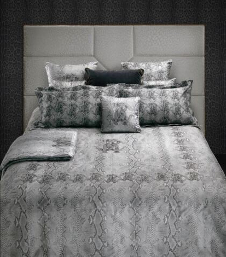 Постельное белье 2 спальное евро Roberto Cavalli Snake Python 002 Platinum евро