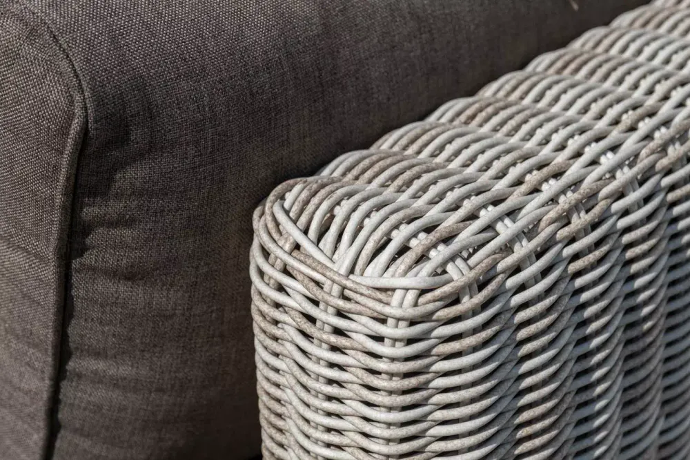 "Лунго" трансформирующаяся лаунж-зона из искусственного ротанга, цвет бежевый