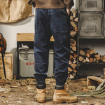 Модные мужские повседневные рабочие брюки c резинкой внизу