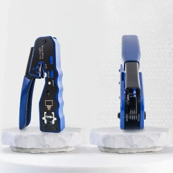 Инструмент обжимной для коннекторов со сквозным отверстием rj45/ Кримпер для обжима витой пары