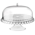 Блюдо для торта с крышкой tiffany, D36 см, прозрачное
