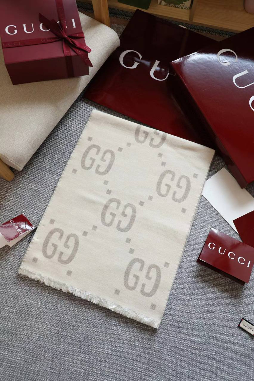 Шарф Gucci 35х190 см, арт. 474506777
