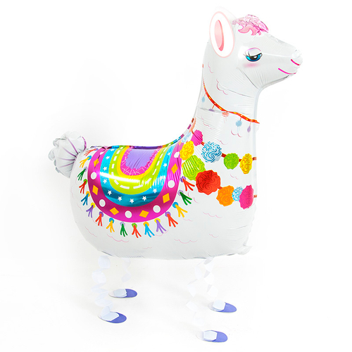 Ходячий шар Лама Альпака белый 79 см