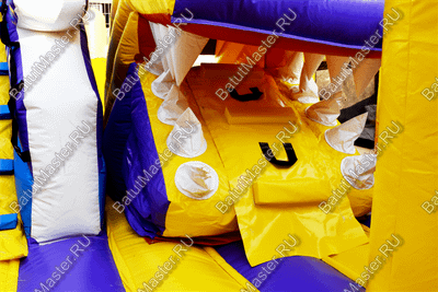 Коммерческий батут "Белый клык" с не механизированной головой, размер 6*6*4 м