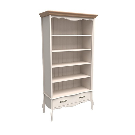 Стеллаж широкий «Прованс» бежевый воск/антик(