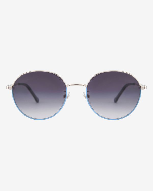 Очки солнцезащитные Spunky Round 2 Silver-Blue. gradient grey - фото 1