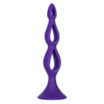 Анальная елочка Silicone Triple Probe, 14,5 см, на присоске