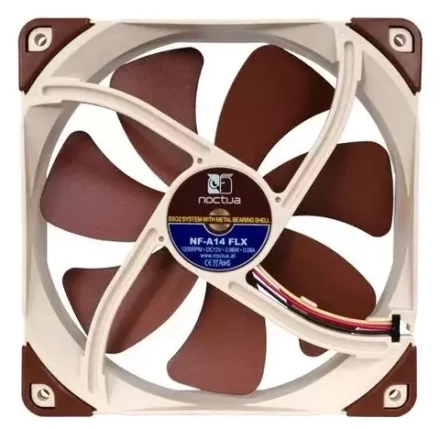 Вeнтилятор для корпуса Noctua NF-A14 FLX (NF-A14 FLX) - 140mm 1  1200 об/мин, 19.2 дБ, 3-pin