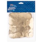 Конфетти фольга Круг, Золото, Хром, 2 см, 50 г.