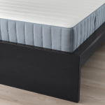 Кровать - IKEA MALM, 200х160 см, матрас жесткий, черно-коричневый, МАЛЬМ ИКЕА