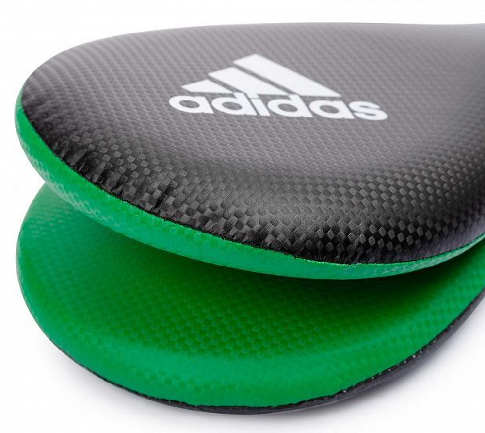 Ракетка двойная Adidas Kids Double Target Mitt черно-зеленая