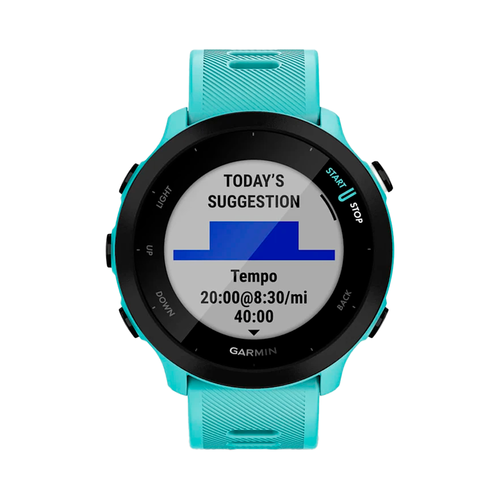 Умные часы Garmin Forerunner 55, 42mm, Aqua (010-02562-12)