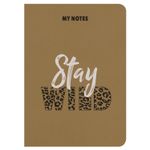 Тетрадь 60 л. в клетку обложка КРАФТ, бежевая бумага 70 г/м2, сшивка, В5 (179х250 мм), СЛОГАН, BRAUBERG, 403810