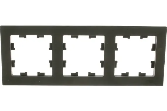 Рамка Systeme Electric ATLASDESIGN 3 постовая карбон 34608