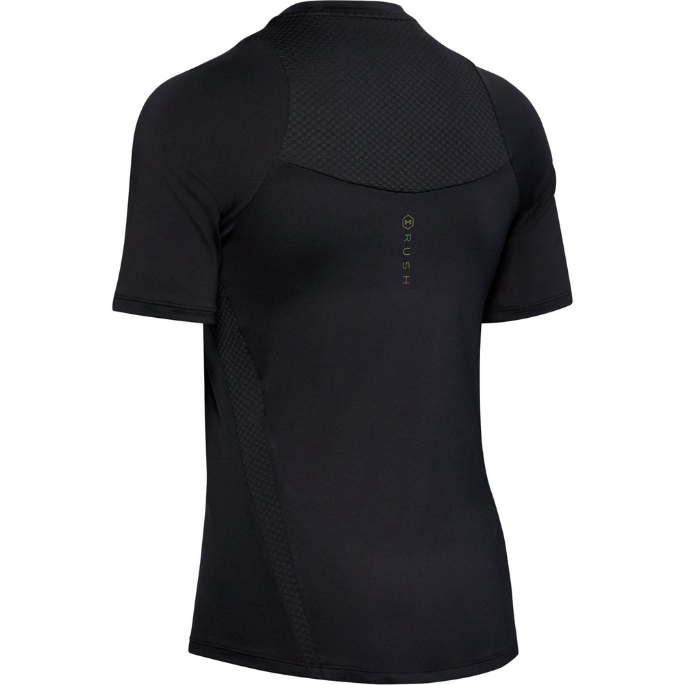 Женская футболка теннисная Under Armour Women's UA RUSH Short Sleeve - black