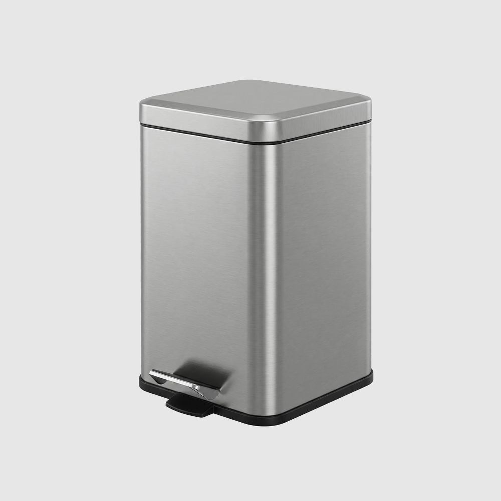 Ведро для мусора с педалью 12 л. нерж. сталь NOFER 09111.12.S матовый