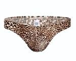 Мужские трусы-тонги с леопардовым принтом (Размер: L) (Цвет: леопард)