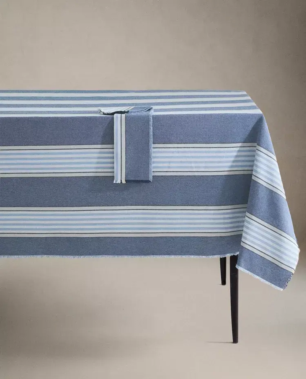 ZARA HOME СКАТЕРТЬ В ПОЛОСКУ, СИНИЙ