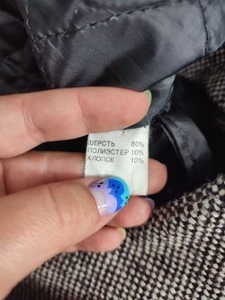 Пальто стильное с шерстью 40-42 размер