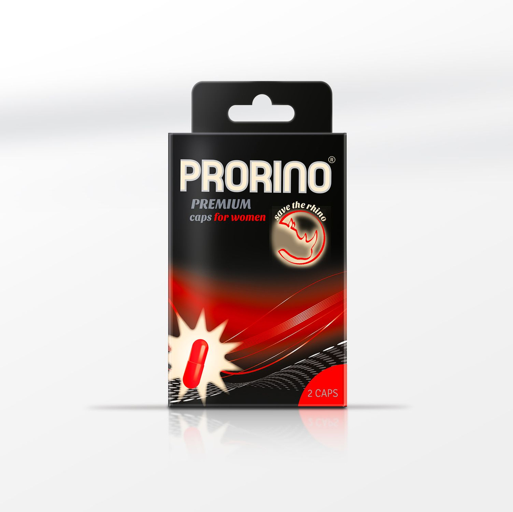 НОТ ERO black line PRORINO Libido Caps - Биологически активная добавка к пище, 2 капсулы