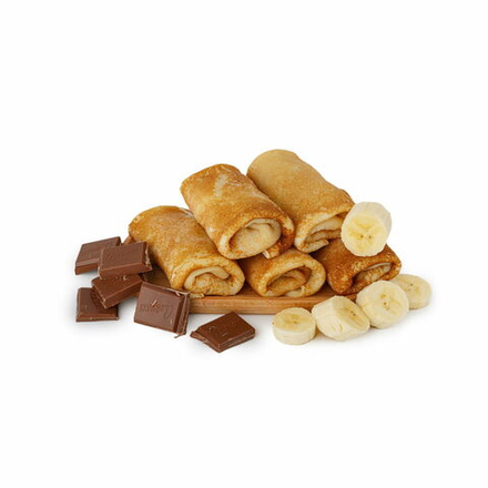 Блины «с бананом и шоколадом»