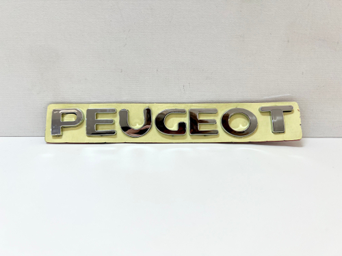 HH-381 / Логотип (шильдик, надпись, эмблема) "Peugeot" 19.5 см для крышки багажника / решетки радиатора / капота (1 шт.)