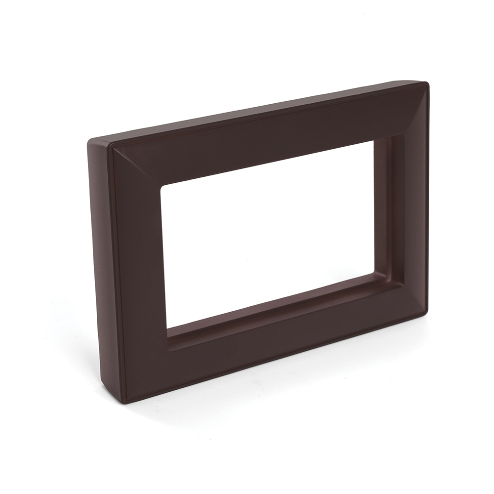 Рамка 2-местная (без перемычки), пластик, STEKKER, PFR00-7012-04, серия Катрин, шоколад 50047