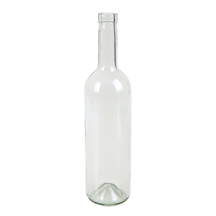 Бутылка винная Бордо Прозрачная, 0,75 л. 12 шт