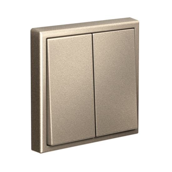 Выключатель 2-кл. ArtGallery 10AX быстрозажим. клем. механизм шампань SE GAL000551S