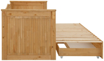 Тахта односпальная 90х200 Адель с ящиками для белья и выдвижным спальным местом, кровать 180х200 из массива дерева для дома, прочные усиленные ламели, Dipriz, Беларусь