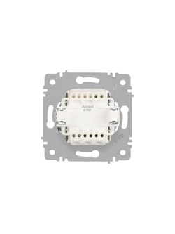 Выключатель 3-кл. СП Accent 6-106-02 10А IP20 250В AL/CU сл.кость Intro Б0063534