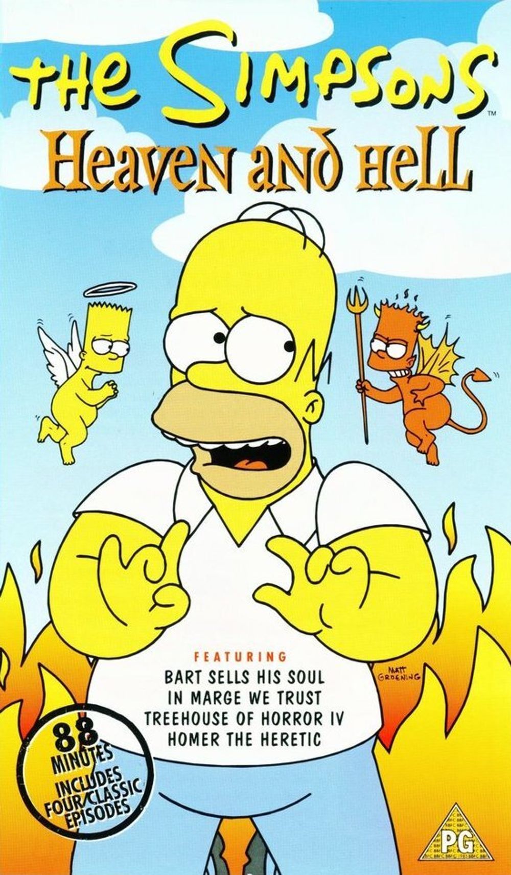 Кассета VHS The Simpsons Heaven and Hell