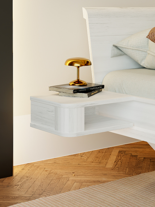 Комплект парящих прикроватных тумб Калантея из массива дуба