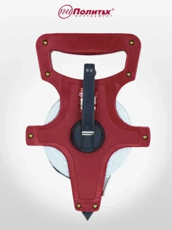 Рулетка геодезическая 30 м 13 мм с фибергласной лентой