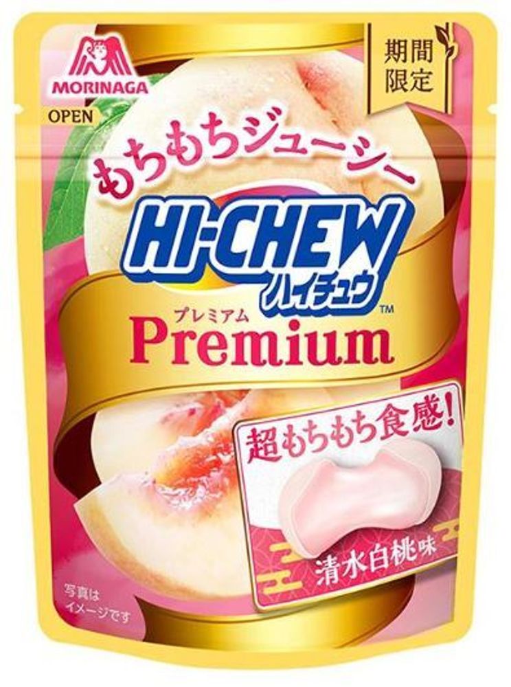 Конфеты жевательные Hi-Chew Premium со вкусом белого персика, Morinaga, 35г