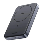 Внешний аккумулятор MagSafe Ugreen (Qi2) (10000 мА·ч) (PB761) Беспроводная зарядка: Qi 15 Вт. Проводная зарядка: USB-C. Сертификация Qi2. Есть LED-индикация, поддержка PD 3.0, QC 3.0, PPS, SCP и FCP. Энергоёмкость — 36 Вт·ч. Максимальная выходная мощность