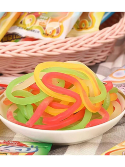 Мармеладные тянучки шнурки с фруктовыми вкусами 13 г