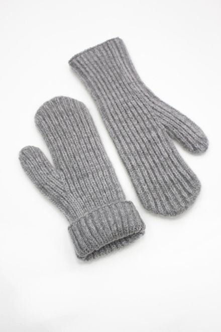 Варежки В215-03 серые меланж